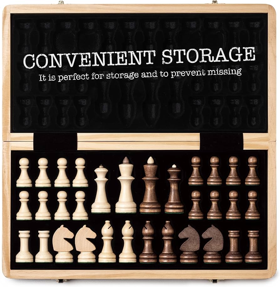 BOHEMIA社 木製チェスセット 折りたたみ